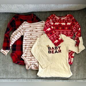 Children’s Place 12-18m Winter / Christmas Onesie Bundle